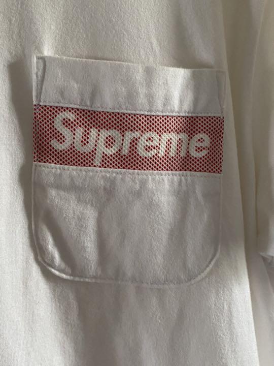 得価本物保証 Supreme Mesh Stripe Pocket Tee box logo kjX2l-m78270483787 人気新品