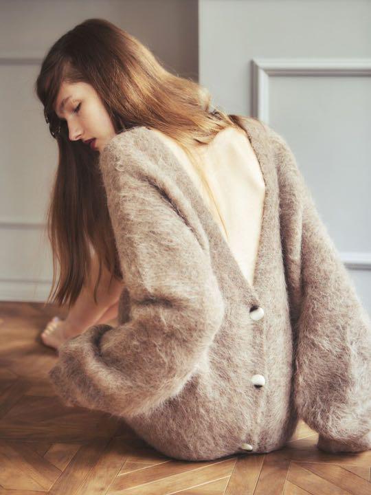 みは様 専用 Alpaca 2way Cardigan ロザリームーン