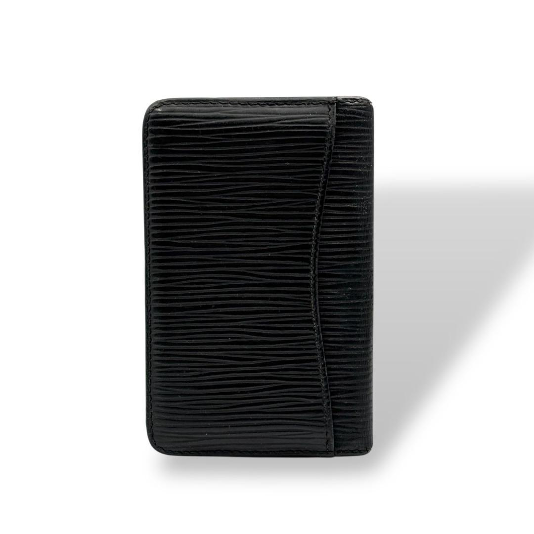 Louis Vuitton 黒 レザー ケース LOUIS VUITTON ルイヴィトン エピ 黒 レザー カードケースI584