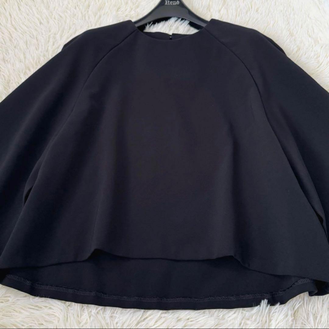 美品✨アドーア ジョーゼット スリットスリーブブラウス 38 フォーマル 黒 美品✨アドーア ジョーゼット スリットスリーブブラウス 38 フォーマル 黒