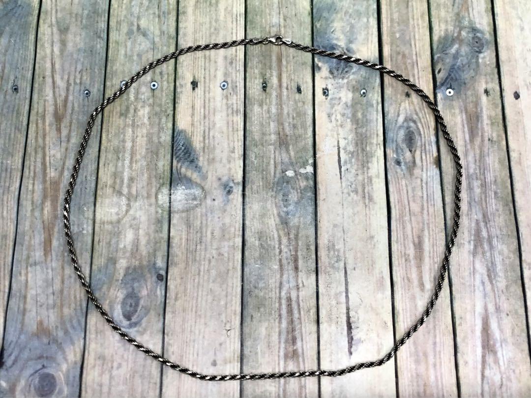 シルバー925 ロープチェーン ネックレス 60cm 3mm　5479
