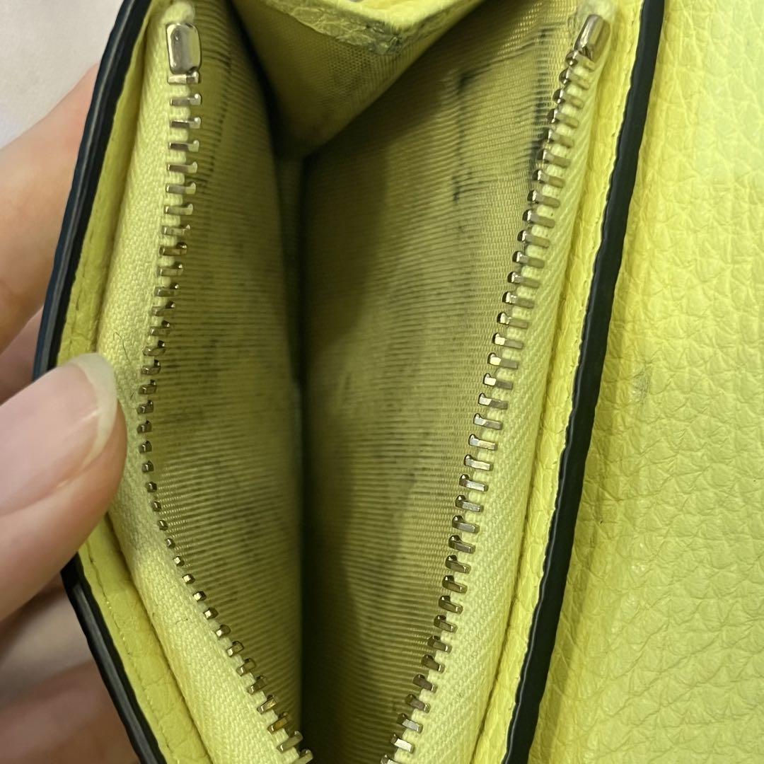 valentino 財布　黄色