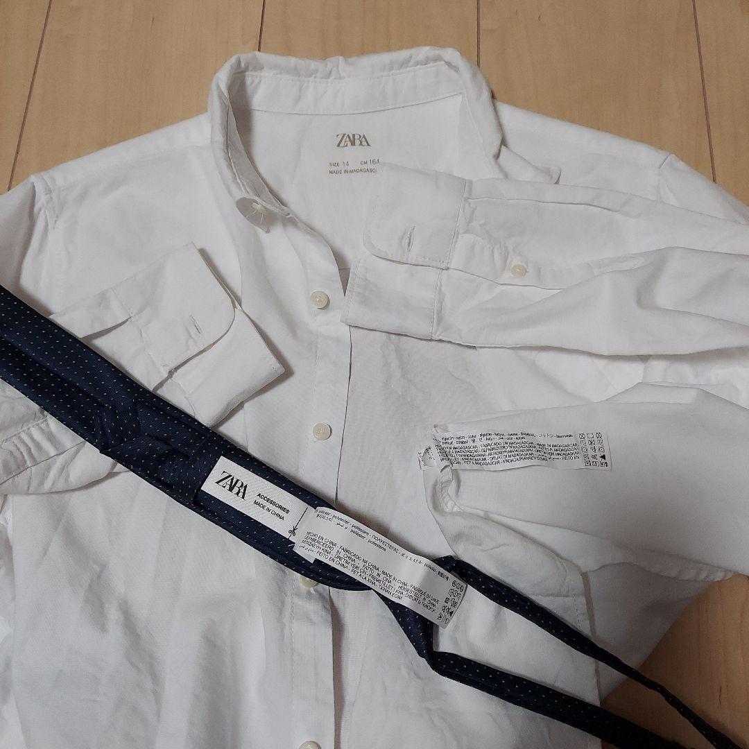ZARA 卒業式スーツ シャツ ネクタイ4点セット 164cm