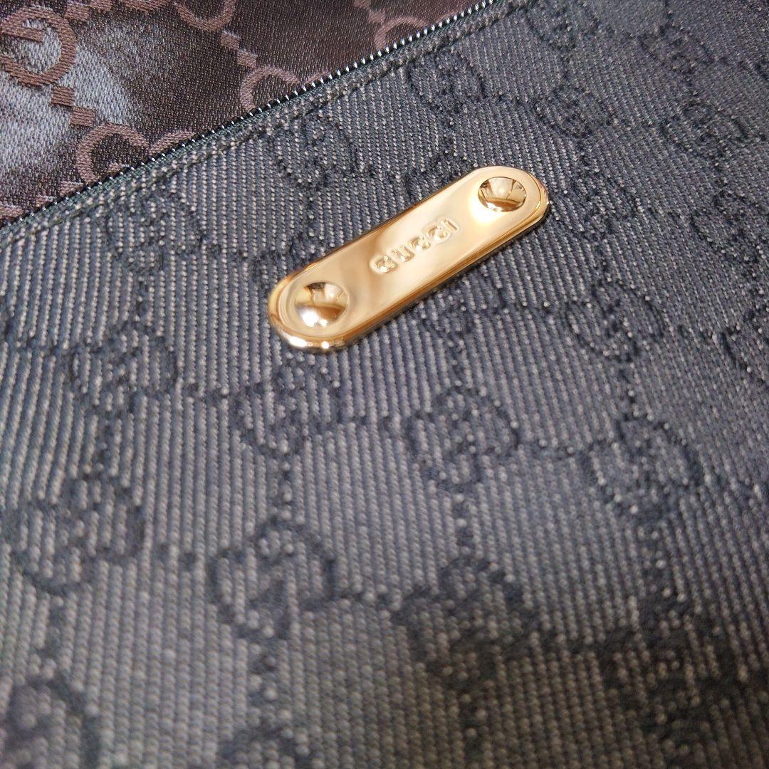 【極美品】 GUCCI ショルダーバッグ GG柄 デニム生地 171129