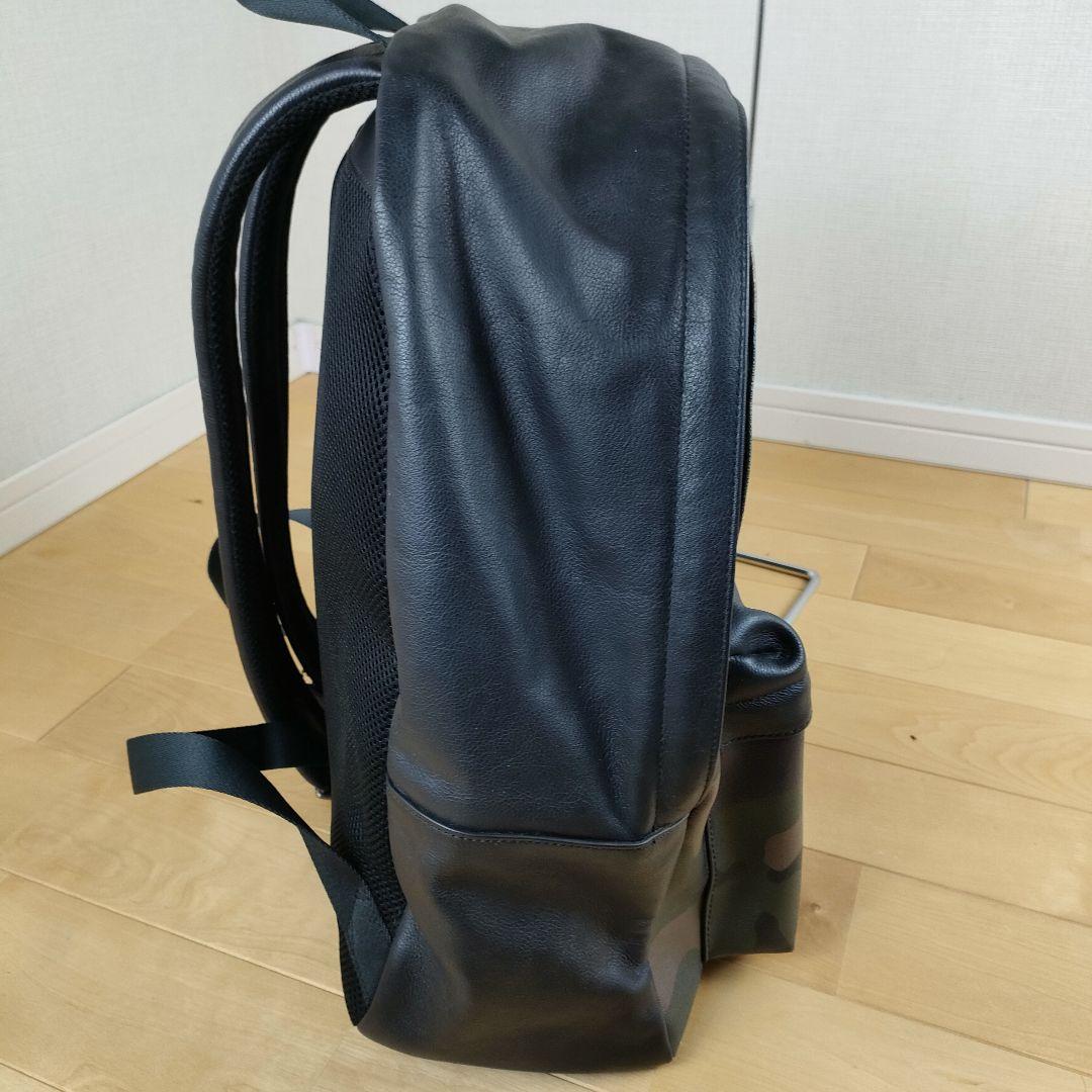 COACH コーチ リュック 迷彩 カモ柄 PVC 本革 ワッペン 状態良好♪