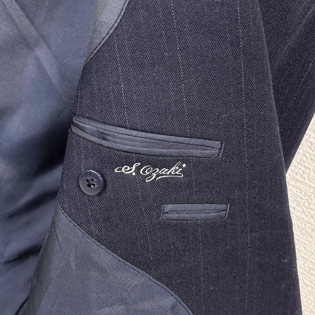 Burberrys スーツセットアップ ダブル 175A6 ネイビー ストライプ