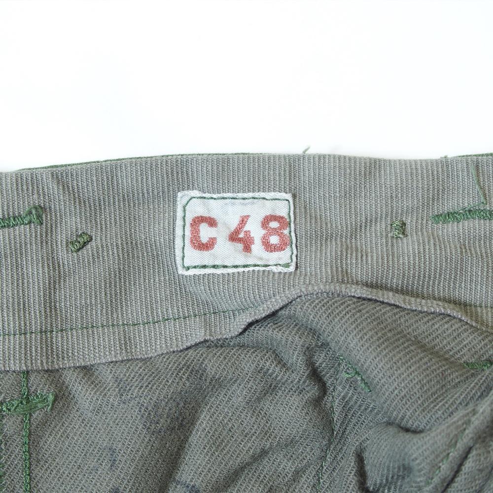 60's スウェーデン軍 カーゴパンツ ベルト付き ミリタリー 軍パン C48