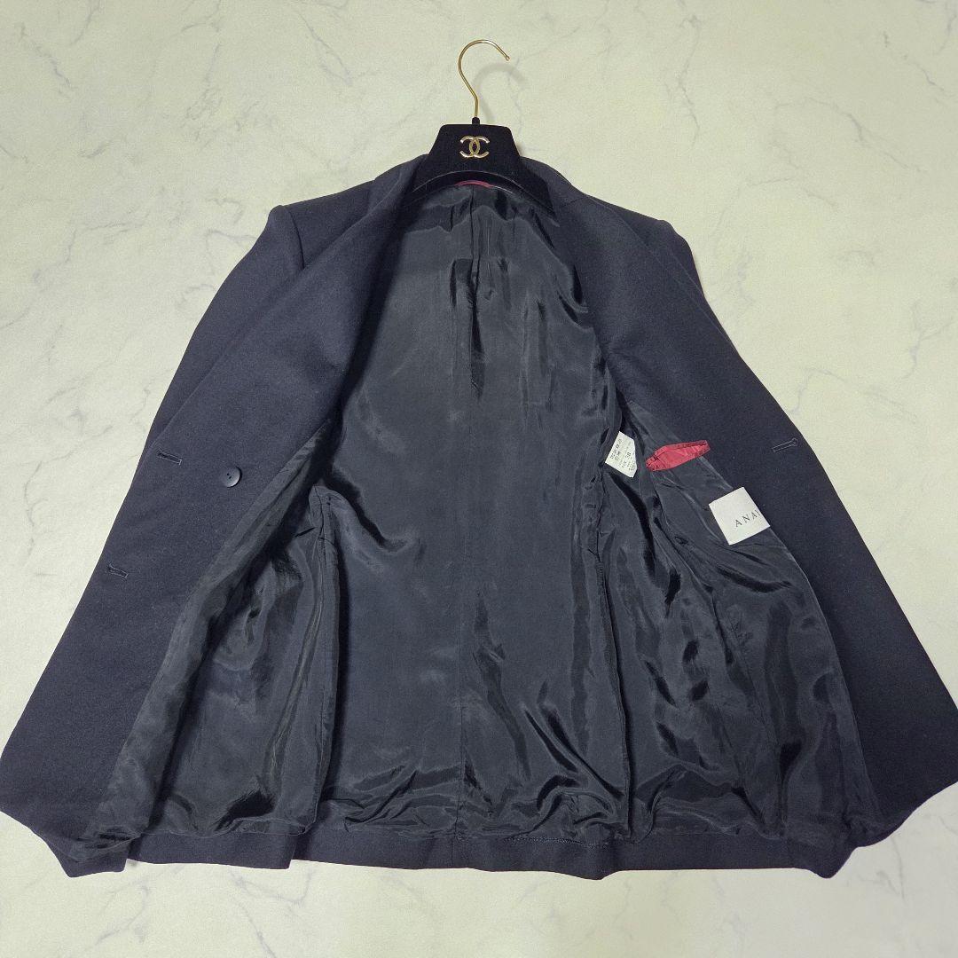 美品✨アナイ 23AW 現行タグ ウールオックスダブルジャケット 紺
