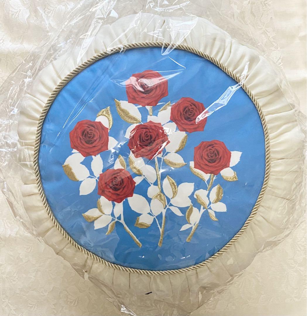 新品 フランフラン ルルメリー コラボ クッション 薔薇 バラ
