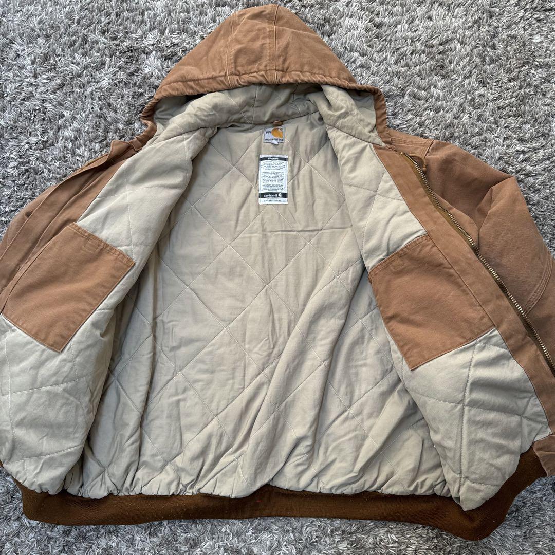 Carhartt アクティブジャケット 2XL FR キャメル　フードジャケット