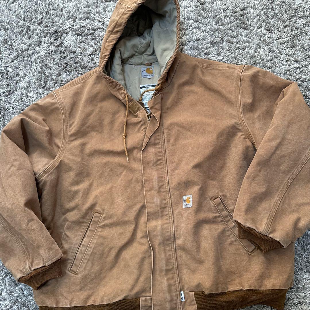 Carhartt アクティブジャケット 2XL FR キャメル　フードジャケット