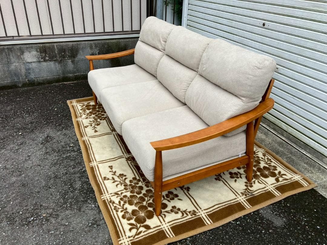 3人がけソファ 布