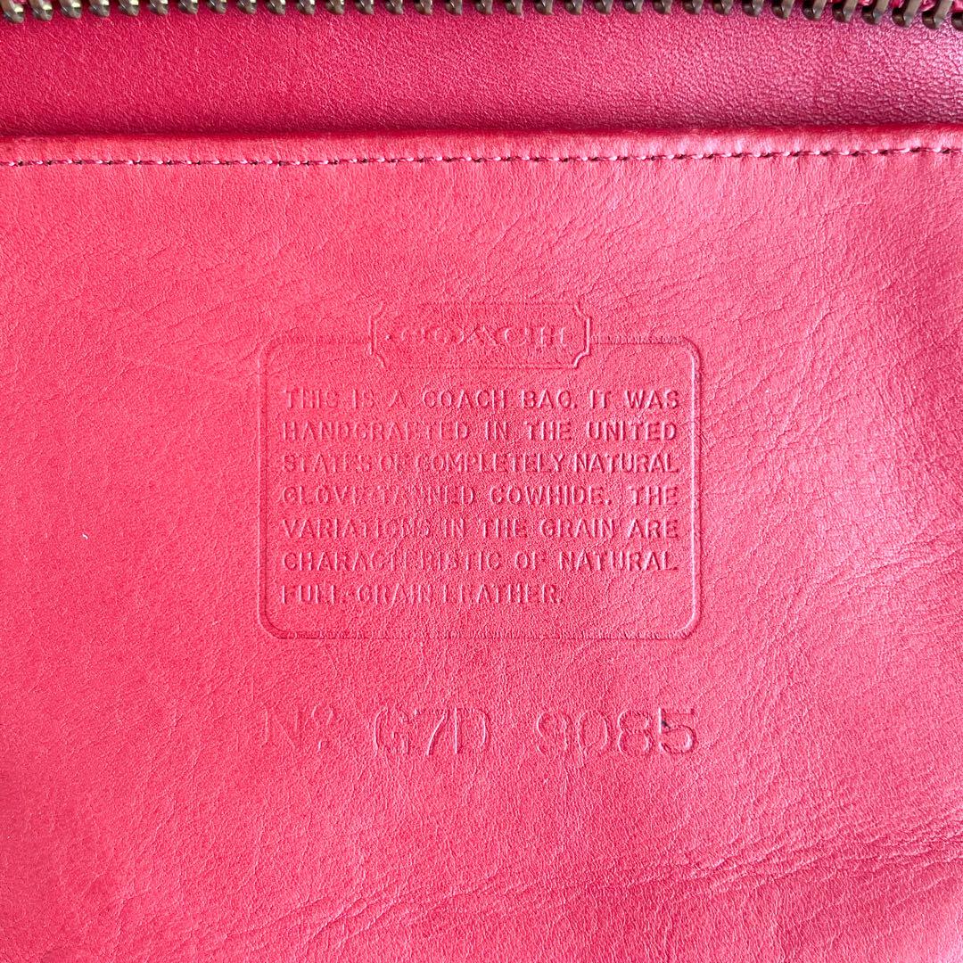 Vintage Coach オールドコーチ ショルダーバッグ 9085 レッド