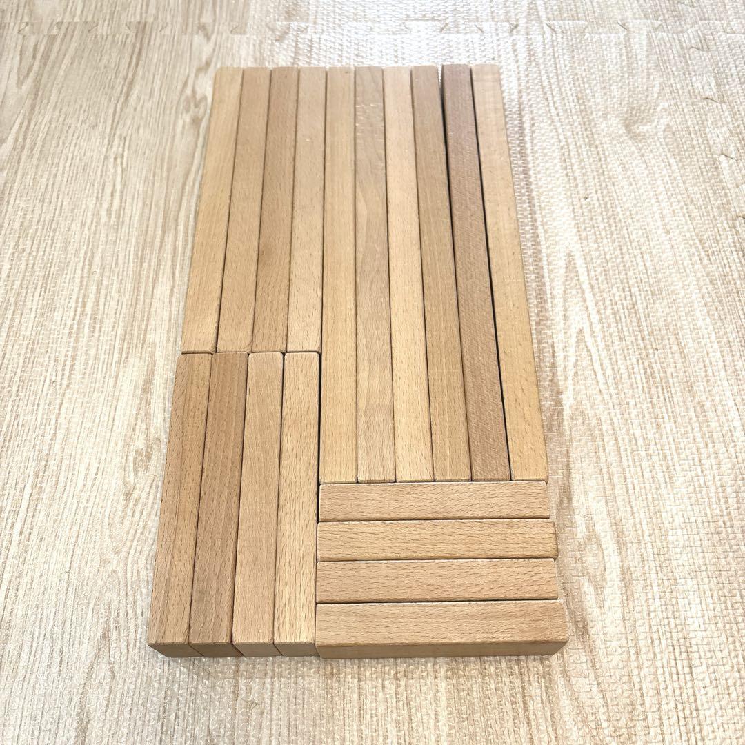 木製　積み木　長もの　知育玩具　②