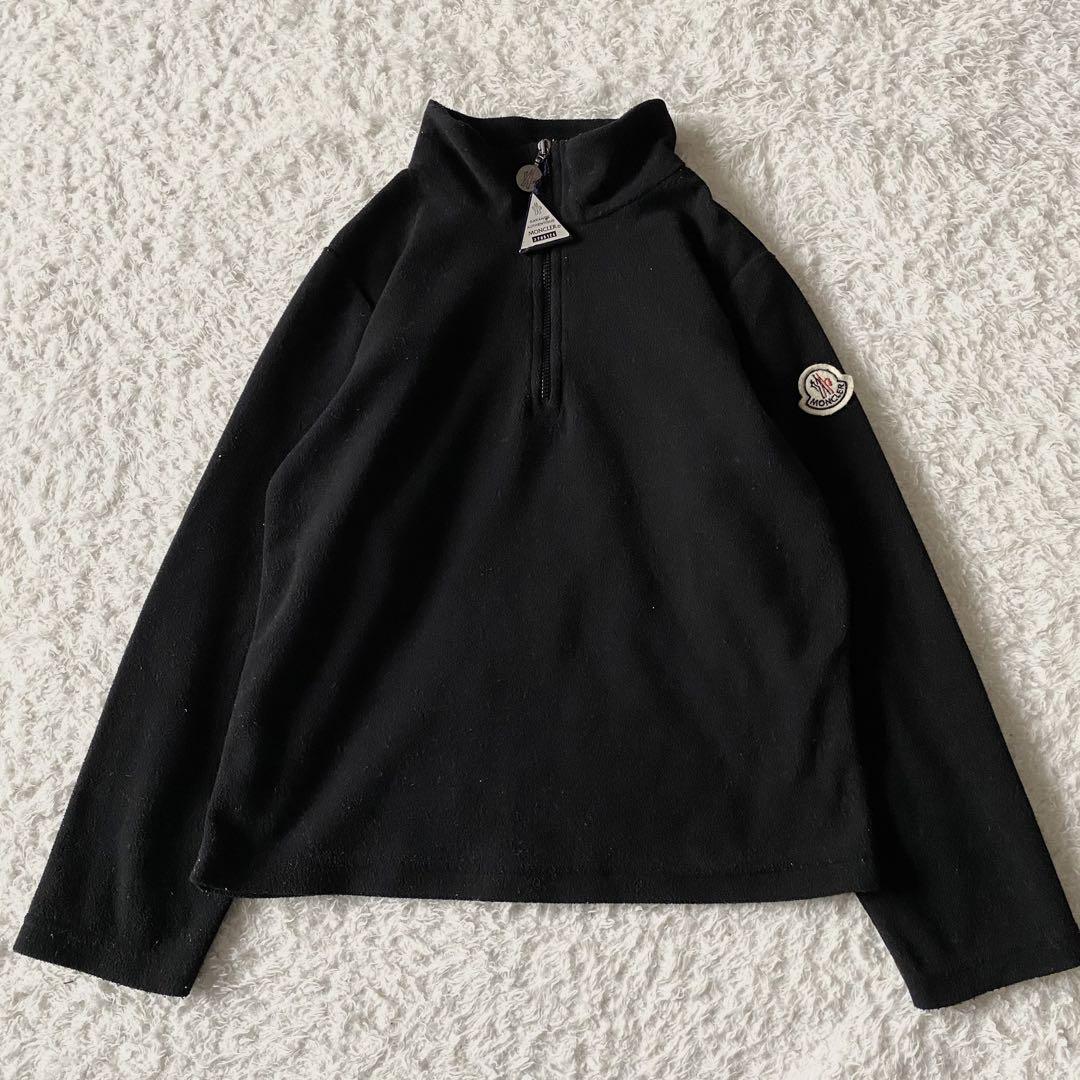 MONCLER モンクレール ブラック フリースジャケット ハーフジップ