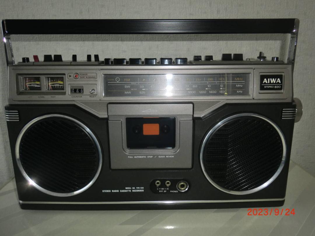 AIWA アイワ ステレオラジカセ ＴＰＲ－８３０ 美品 %正規品 円