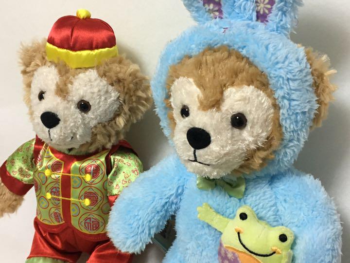 セット ダッフィー 旧正月 イースターバニー SSぬいぐるみ