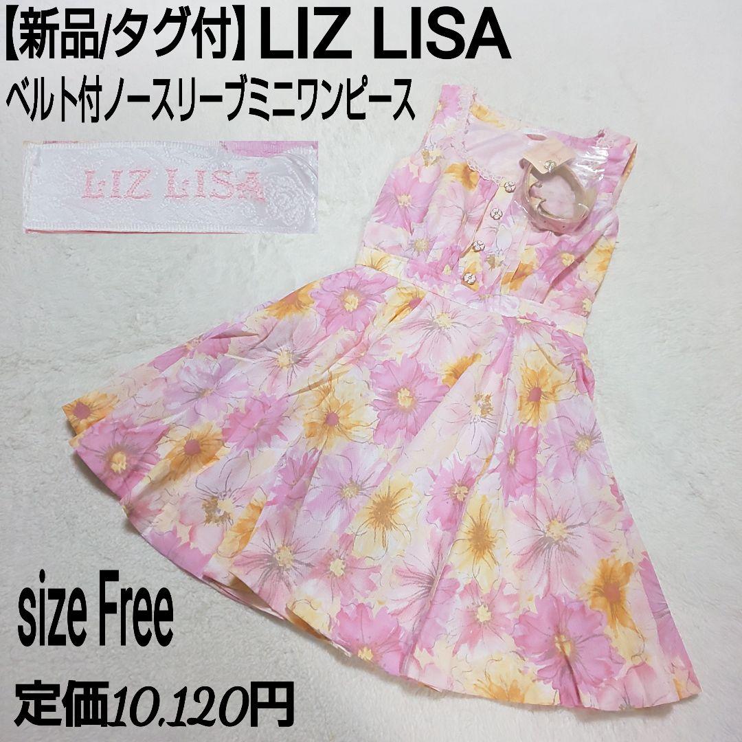 LIZ LISA リズリサ ワンピース 花柄 レース 半袖 五分丈 サイズ