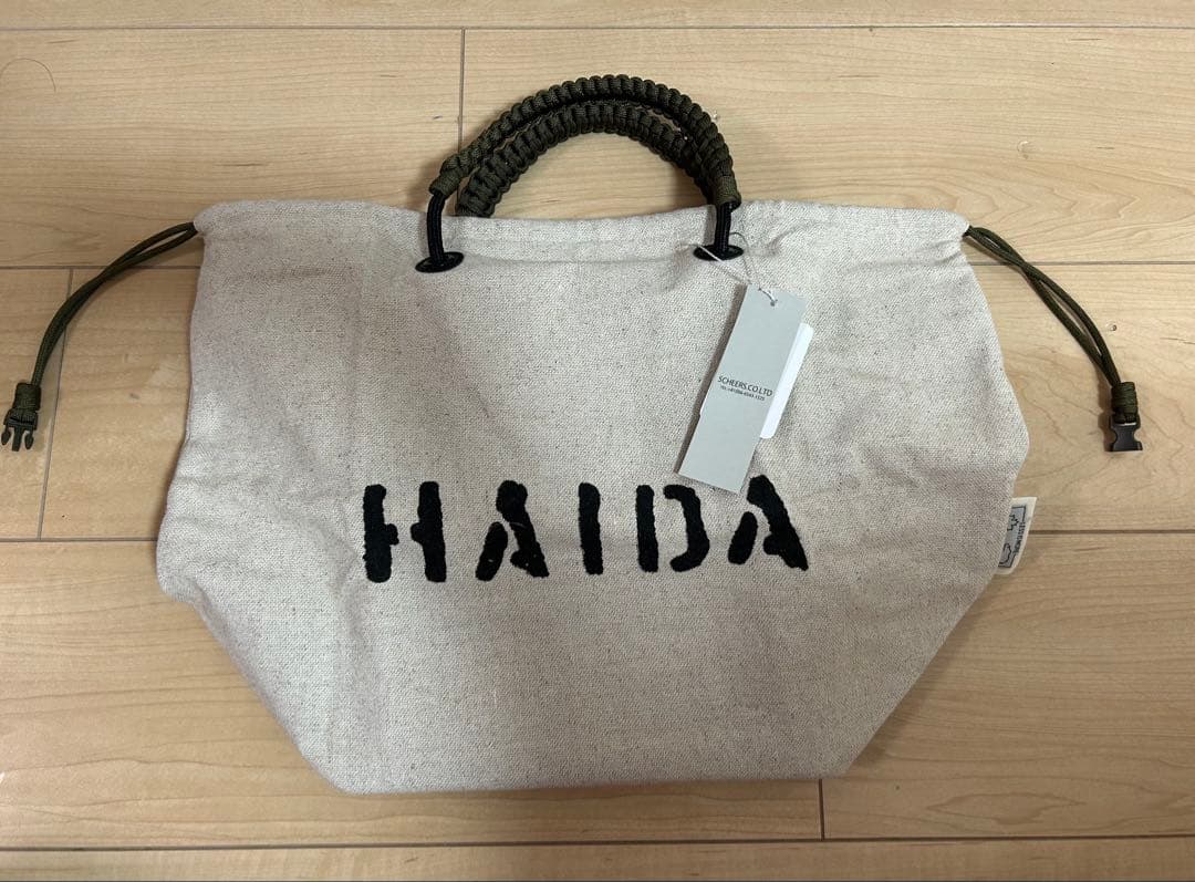 新品　HAIDA 　リネントートバッグ　M パラコード