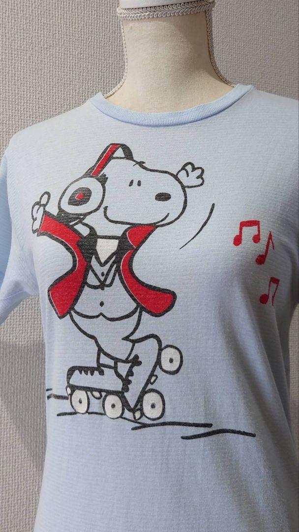 1973's MADE IN ITALY シングルステッチ スヌーピーTシャツ