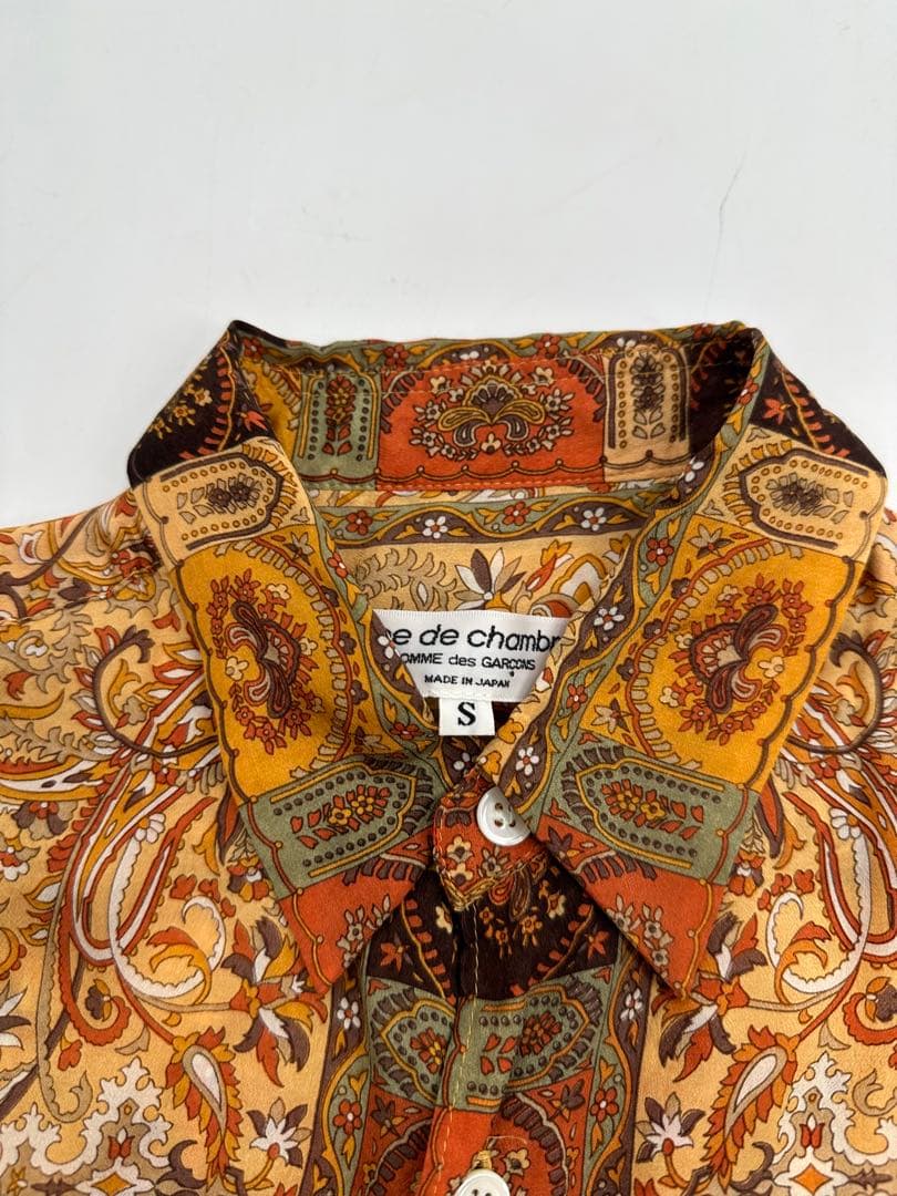 希少/美品 アーカイブ/robe de chambre /総柄 シルク シャツ 希少/美品 アーカイブ/robe de chambre /総柄 シルク シャツ