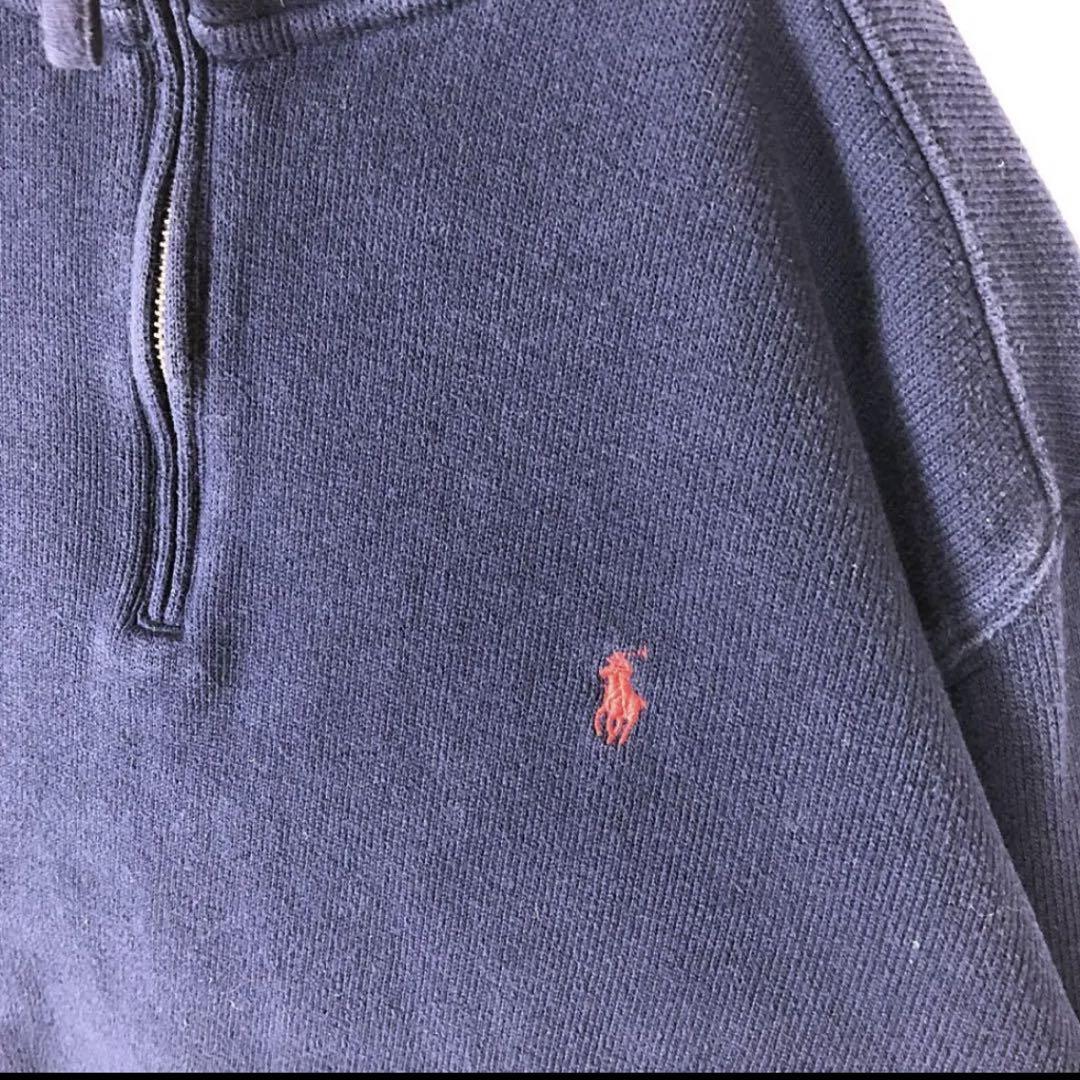 ラルフローレン ハーフジップ 刺繍ワンポイントロゴ スウェット ラルフローレン ハーフジップ 刺繍ワンポイントロゴ スウェット