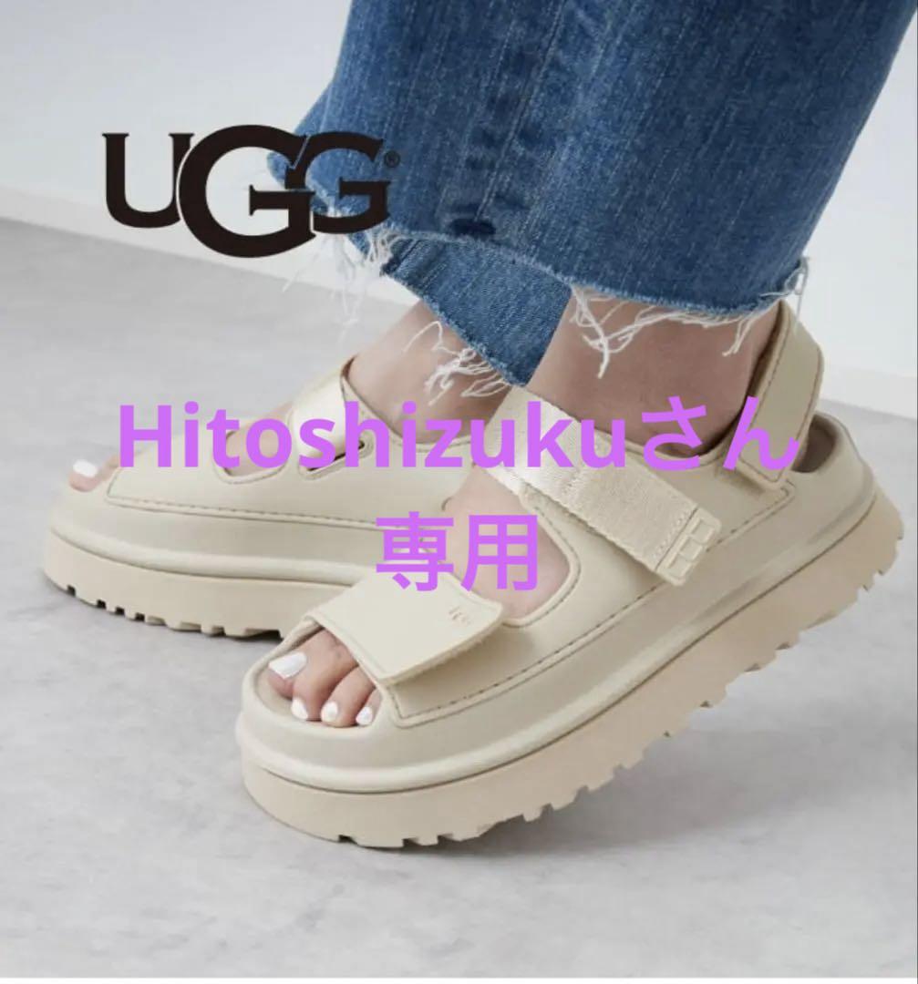 【新品】UGG GOLDENGLOW サンダル シーソルト ベージュ 6 23 UGG W GOLDENGLOW 