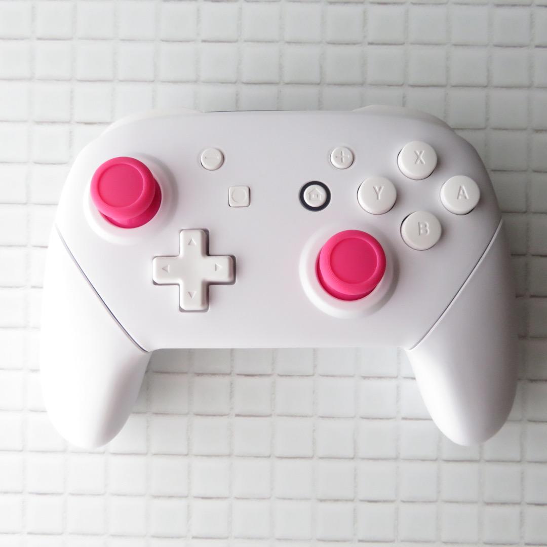 【美品】　ニンテンドースイッチ　プロコン　ピンク＆ホワイトカスタム 美品】 ニンテンドースイッチ プロコン ピンク＆ホワイトカスタム