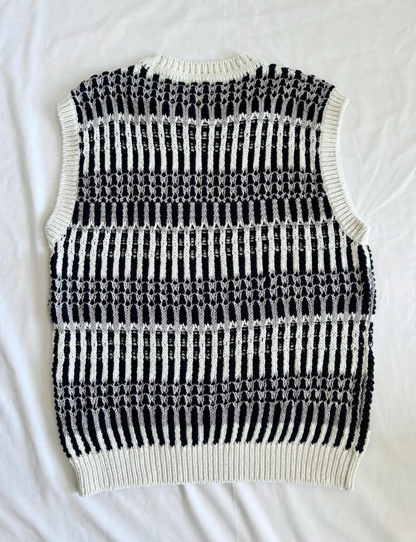 BATONER バトナー MIX YARN CREW NECK VEST 2