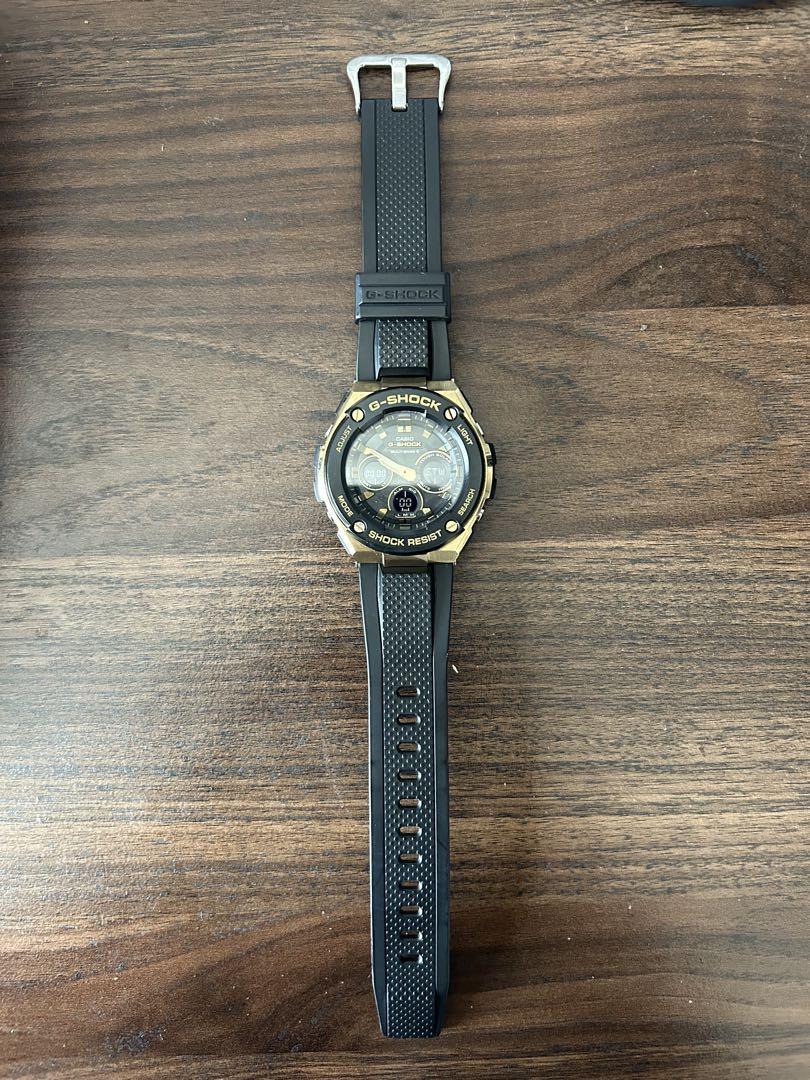 G-SHOCK GST-W300G ブラック/ゴールド