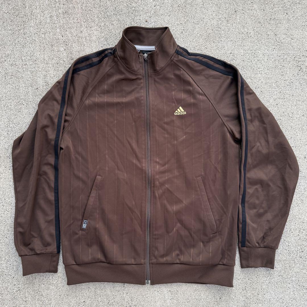 00s adidas アディダス トラックジャケット ブラウン adidas アディダス 00s 茶 トラックジャケット - メルカリ