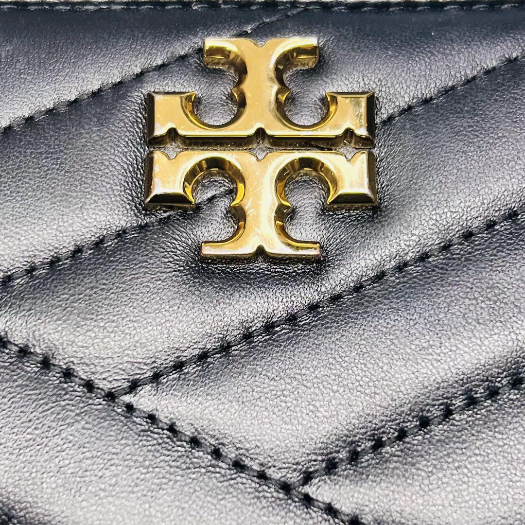 TORY BURCH♡トリーバーチ　長財布　ダブルT ラウンドジップ　黒　レザー
