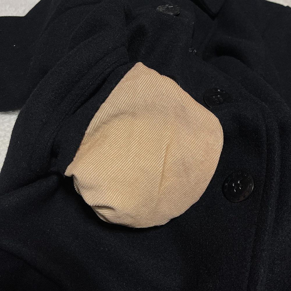 40s　NAVAL CLOTHING FACTORY PEA COAT BLK