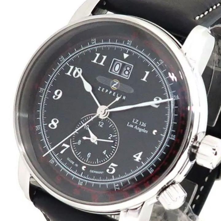 NEW国産 新品✨ツェッペリン ZEPPELIN 腕時計 8644-2 メンズ ブラック 0TIUV-m78318628342 人気超歓迎