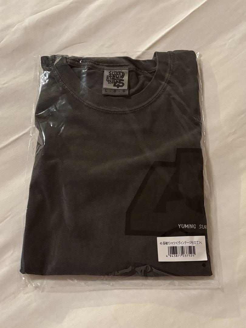 結婚祝い YUMING SURF Lサイズ45周年 松任谷由美 ヴィンテージ風長袖Tシャツ ミュージシャン