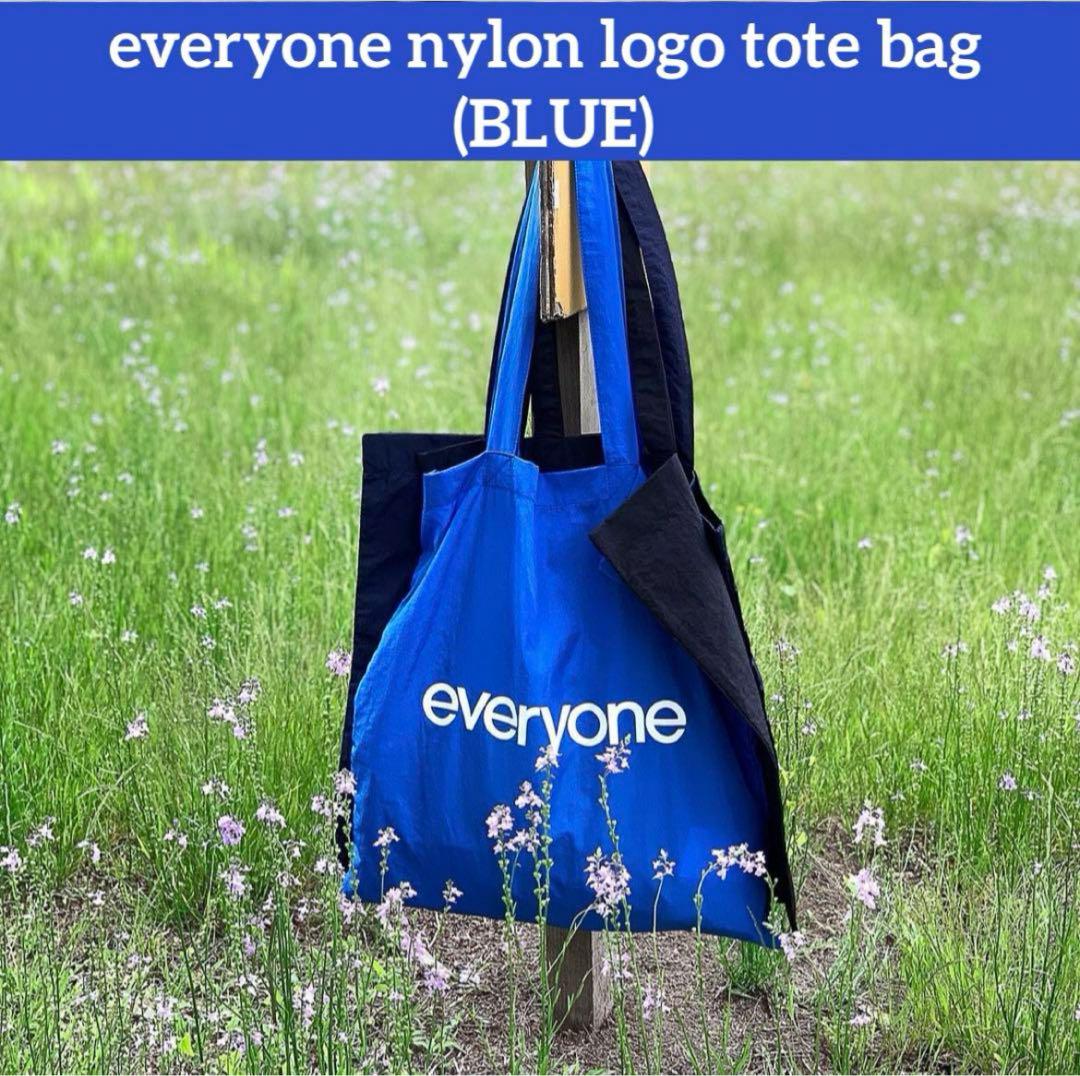 バッグ everyone nylon logo tote bag (BLUE)