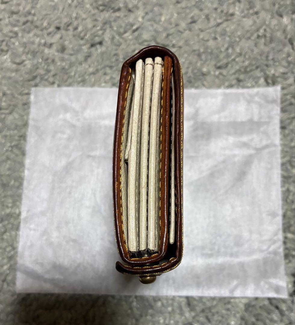 m+ エムピウ ミッレフォッリエ P25 コニャック コニャック レザー 財布