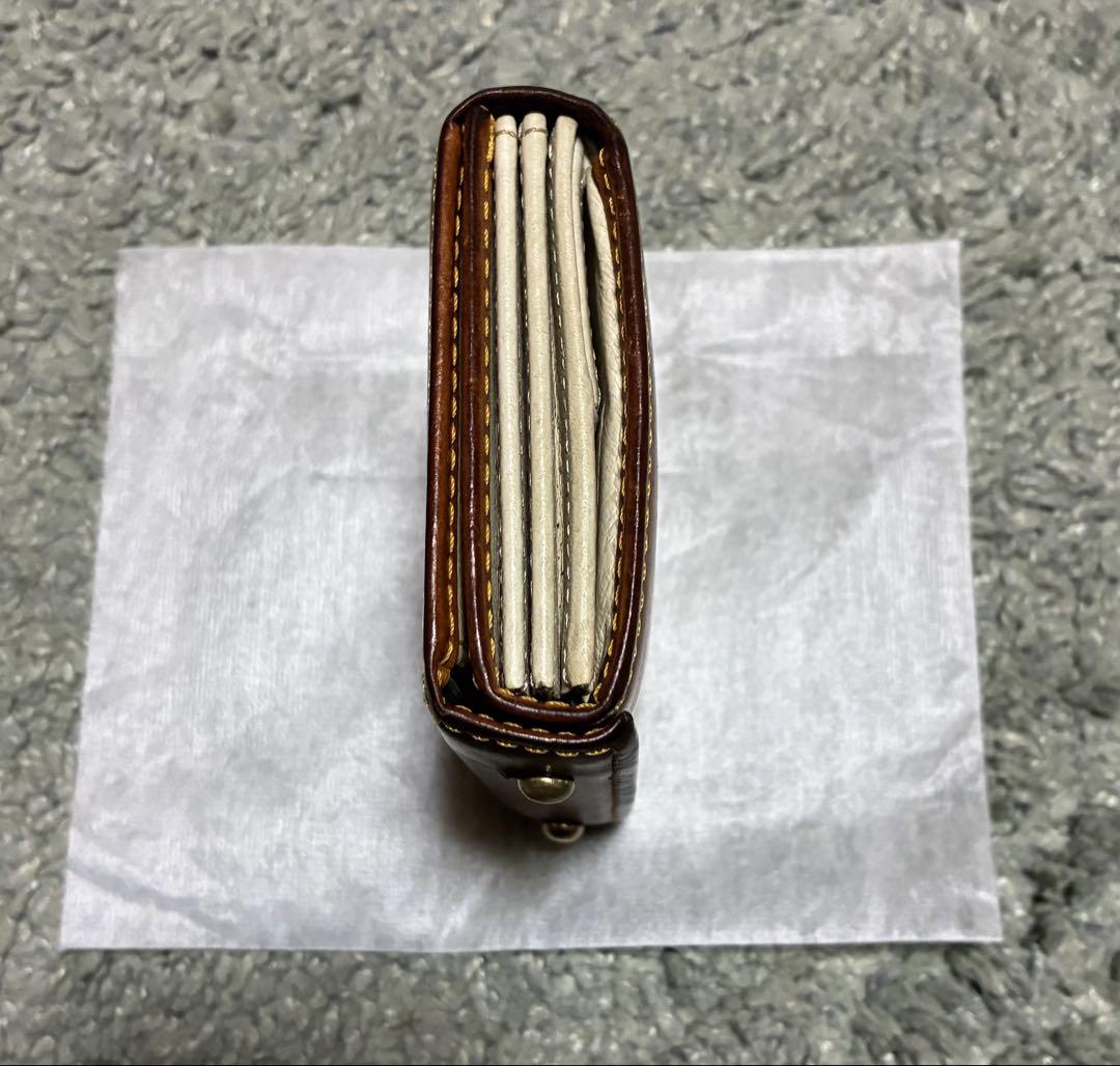 m+ エムピウ ミッレフォッリエ P25 コニャック コニャック レザー 財布