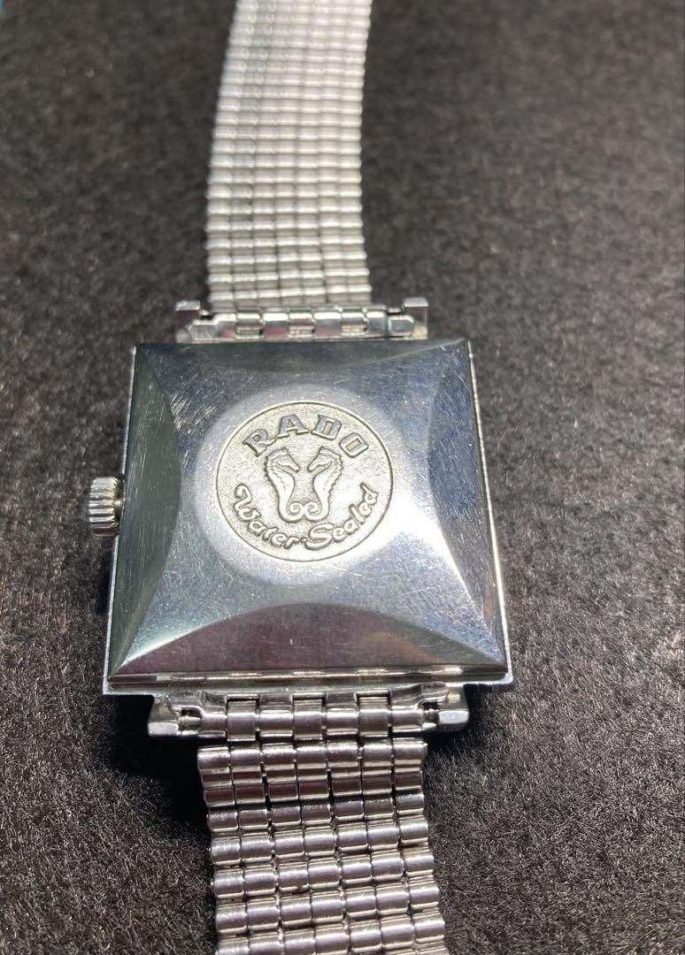 ち*ゲ様 月末オークション！RADO Manhattan 自動巻き時計 シルバー