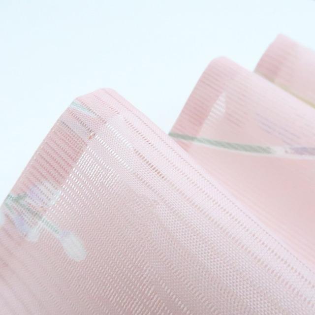 Y2855◆美品 洗える夏着物 変わり絽 誂えポリ 手縫い仕立て 小紋 着物