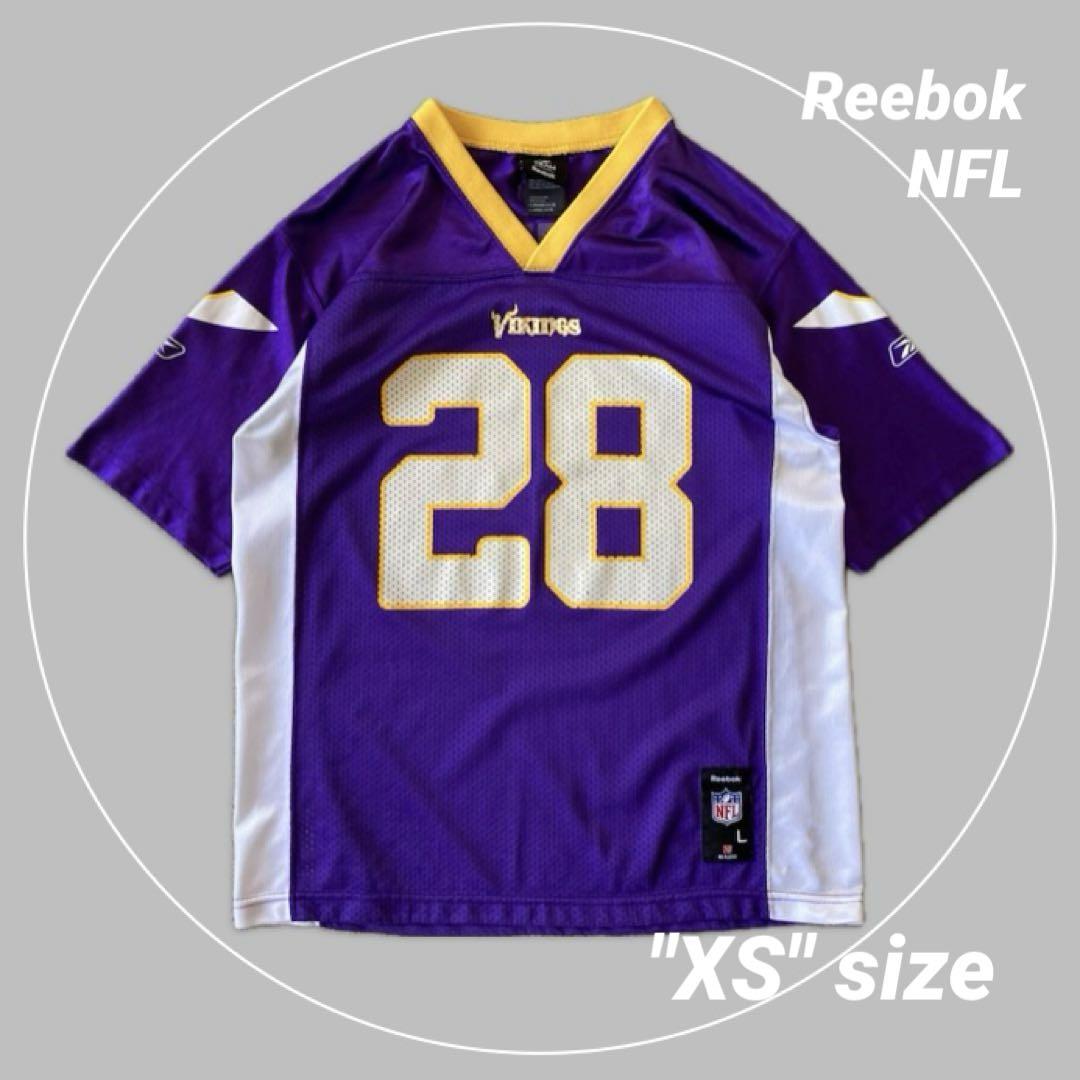 Reebok NFL》バイキングス ピーターソン アメフト ゲームシャツ