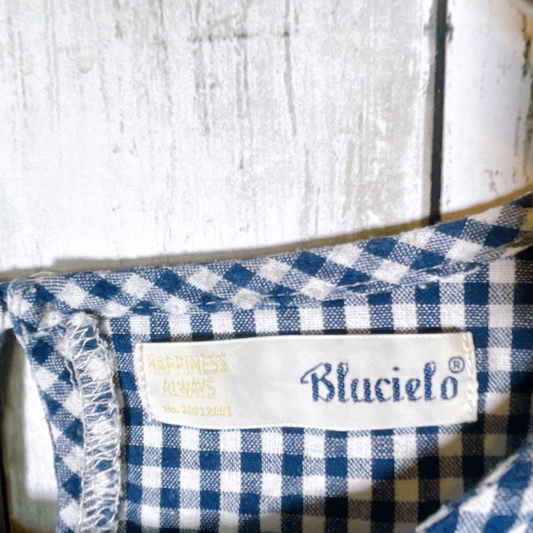 ヴィンテージブラウス　プルオーバー　長袖シャツ　blucielo ビンテージ