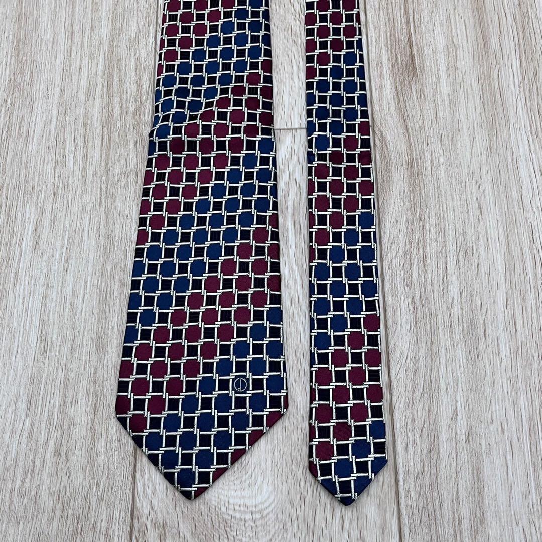 宅配便配送 ✨極美品✨dunhill ネクタイ チェック シルク ストライプ