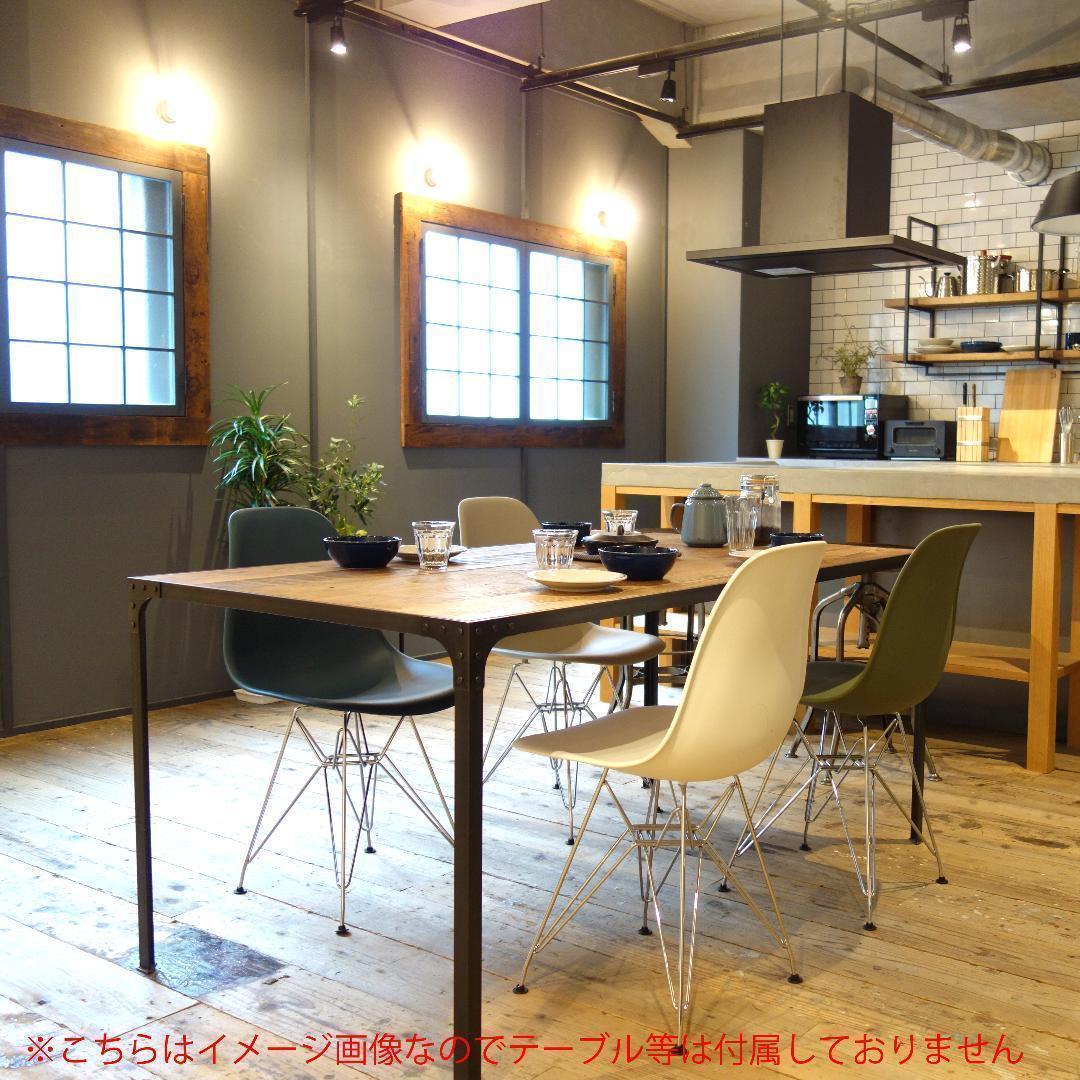 ２脚セット イームズ Eames DSRチェア 椅子 イス チェア 脚/シルバー