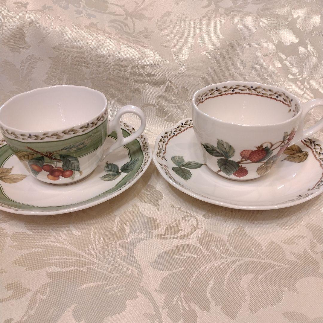 うっち　ノリタケ ロイヤルオーチャード ノリタケ ロイヤルオーチャード ティー ペアセット 【a3d348f