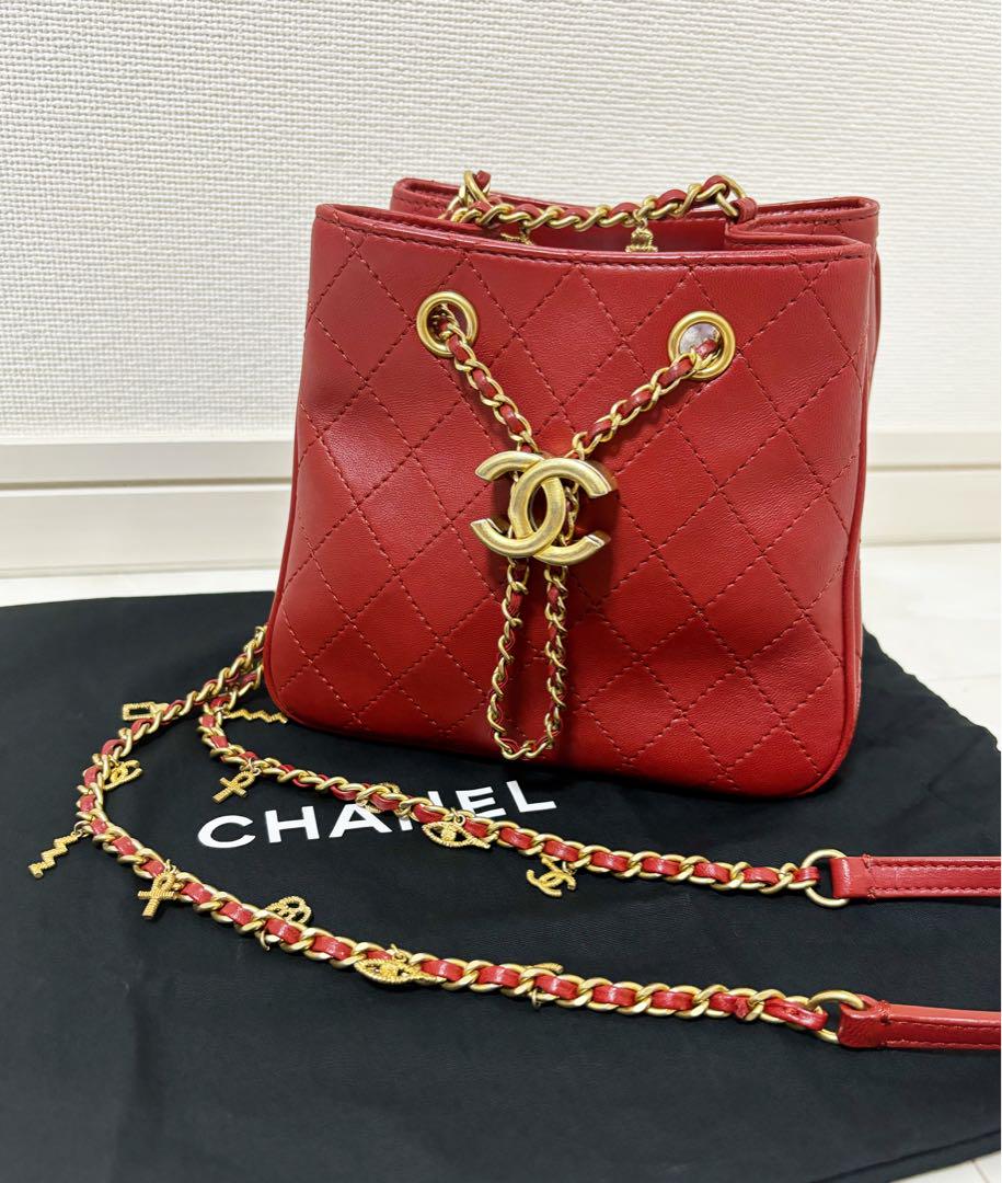 CHANEL シャネル チェーンショルダー バッグ マトラッセ ヴィンテージ風