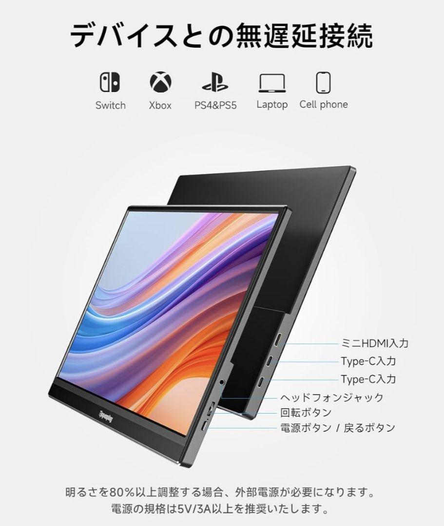 Dopesplay 15.6インチ モバイルモニター FHD 1080P