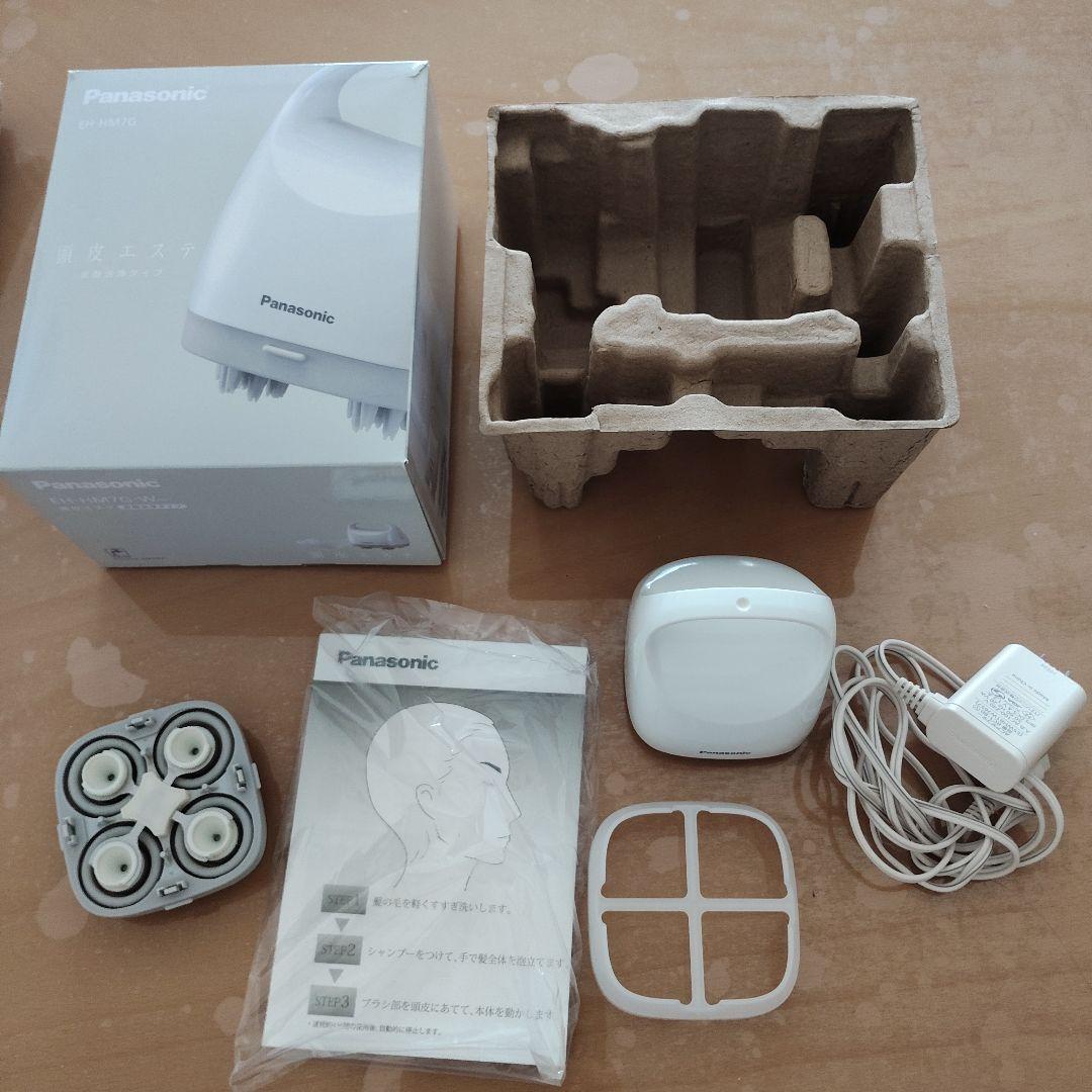 【美品】パナソニック頭皮エステ EH-HM7G-W Amazon | パナソニック 頭皮エステ 皮脂洗浄タイプ 白 EH-HM7G-W