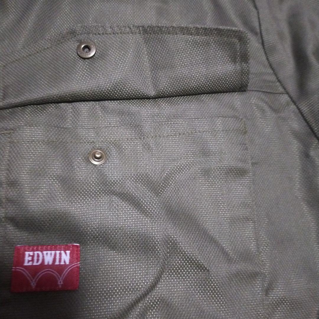 極美品　EDWIN　エドウィン　つなぎ　オーバーオール　カーキ　LL