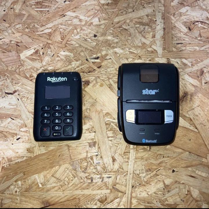 超歓迎】 【セット販売】楽天ペイ カードリーダー モバイルプリンター ...